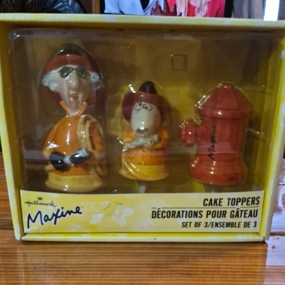 Hallmark Maxine Red and Orange Cake Toppers